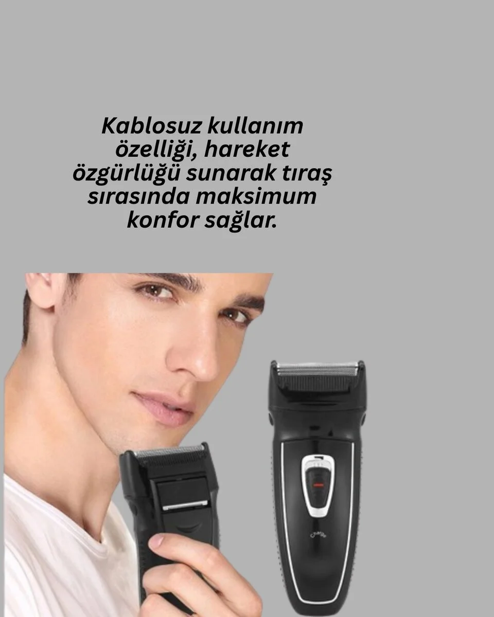 Erkekler İçin Folyo Başlıklı Tıraş Makinesi