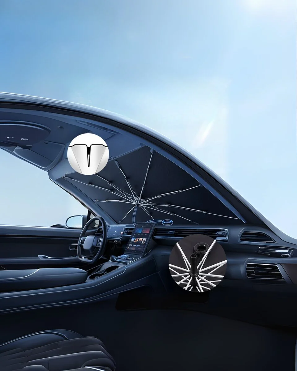 Citroen C3 Aircross Peugeot 3008 Skoda Kamiq Seat Ateca Hyundai Kona Uyumlu Oto Şemsiye