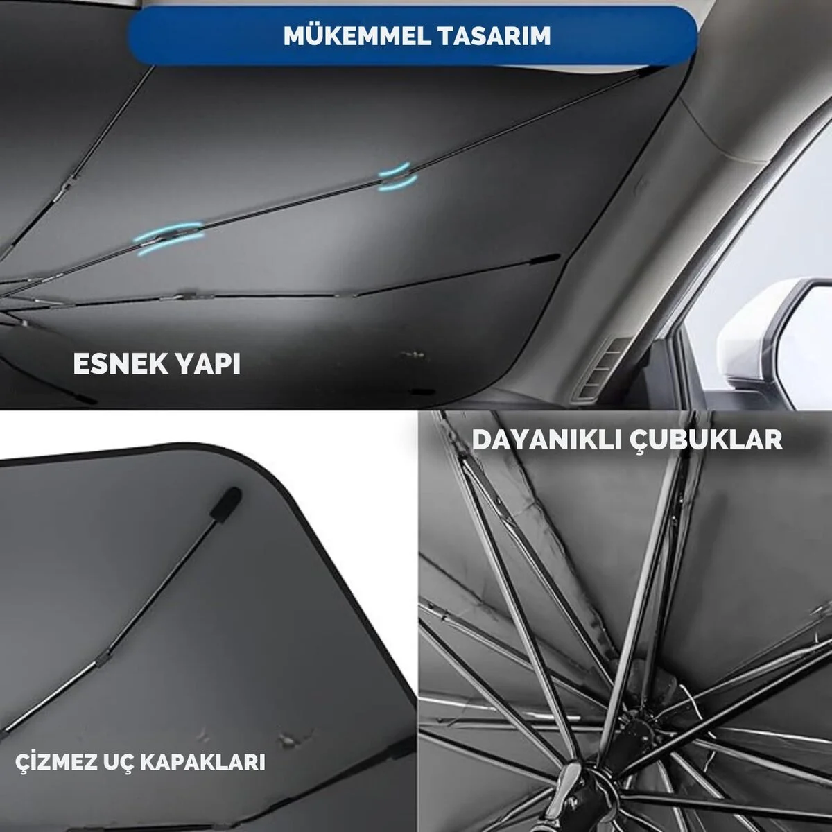 Honda City Opel Astra Peugeot 308 Citroen C4 Fiat Linea Uyumlu Oto Şemsiye