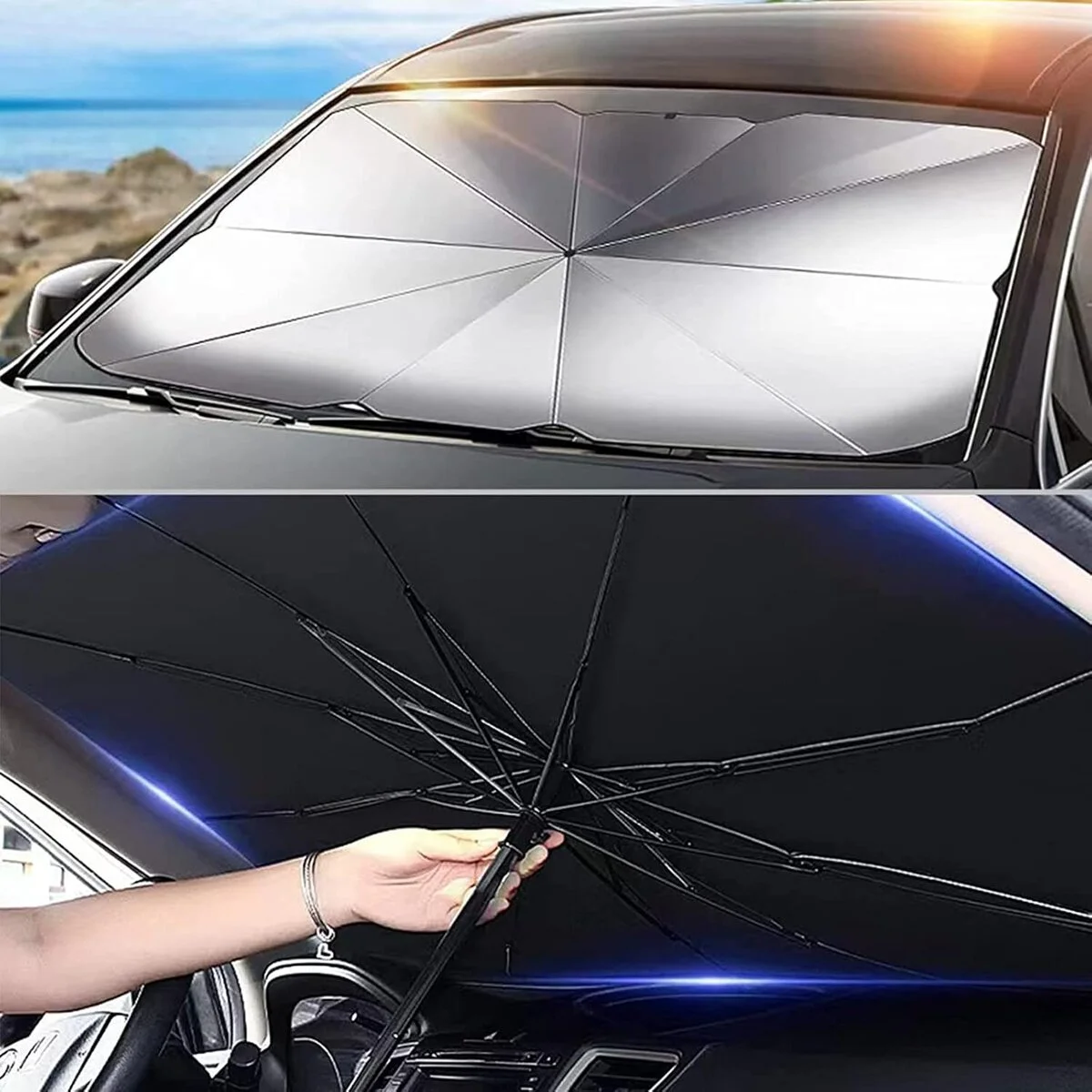 Mercedes E200 BMW 3 Serisi Volvo S60 Skoda Superb Renault Megane Uyumlu Oto Şemsiye