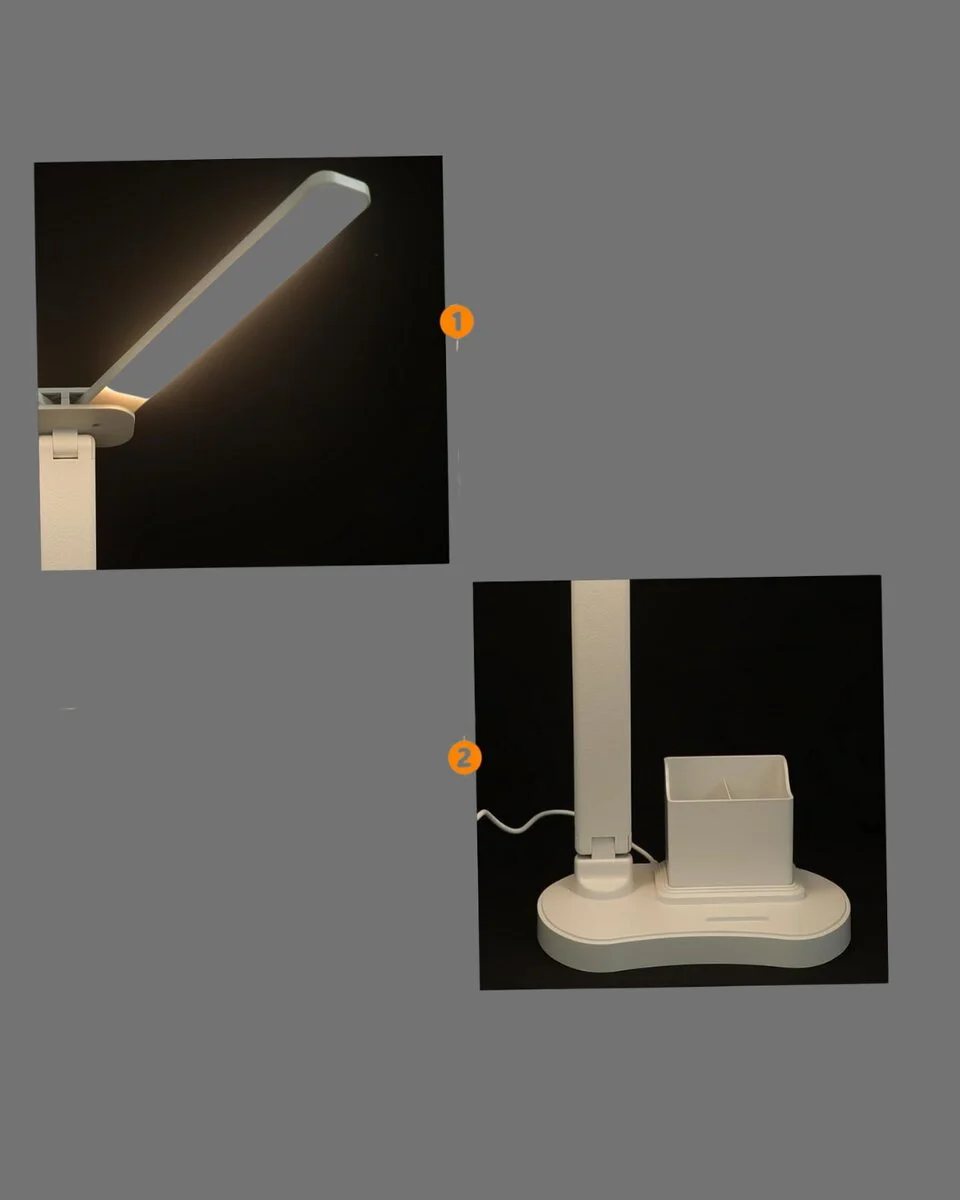 Göz Koruyucu LED Okuma Lambası | Titreşimsiz Işık Kalemlik ve Stand Fonksiyonlu