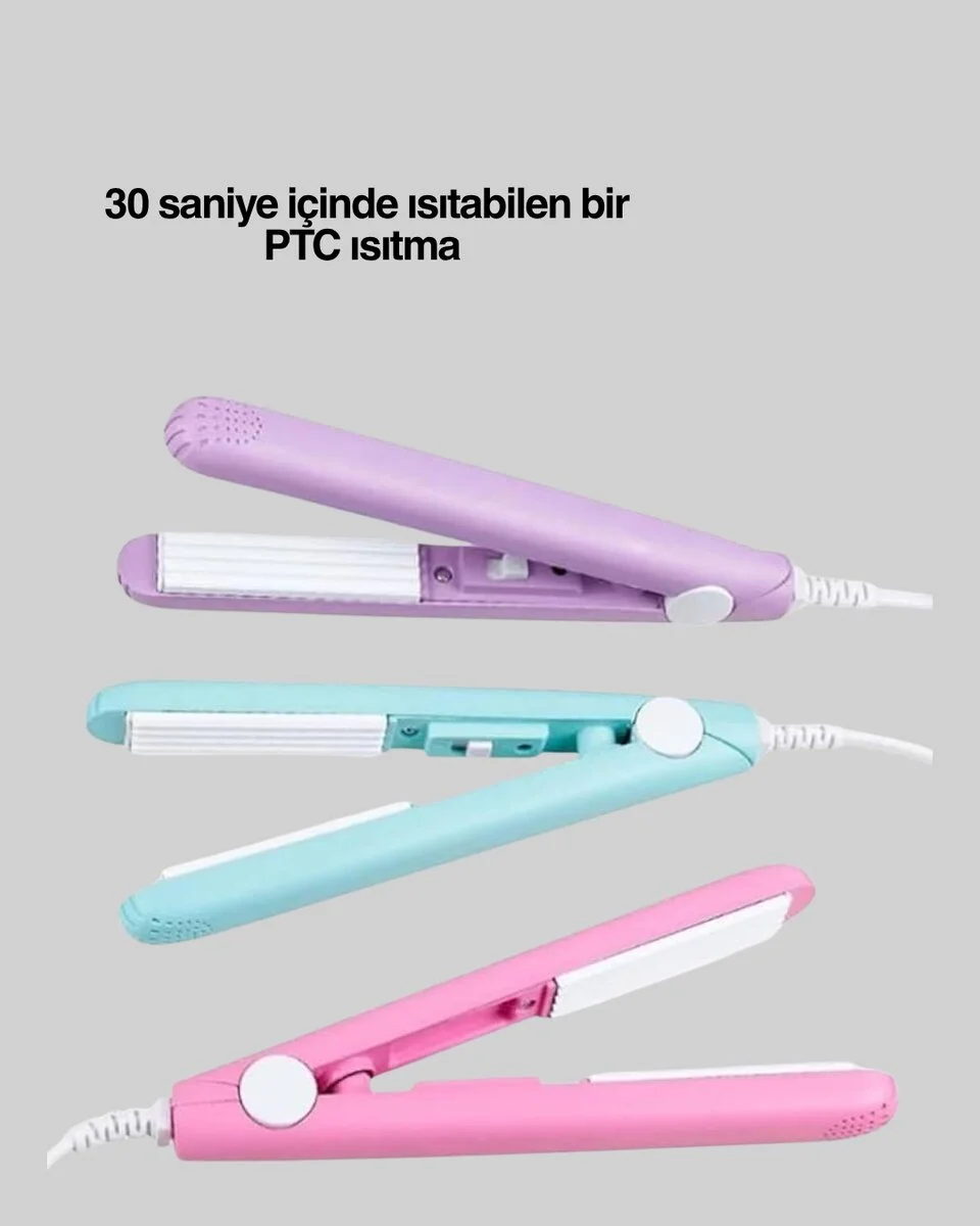 2’si 1 Arada Saç Düzleştirici ve Bukle Maşası – Düz ve Kıvırcık Saçlara Uygun Çok Yönlü Kullanım