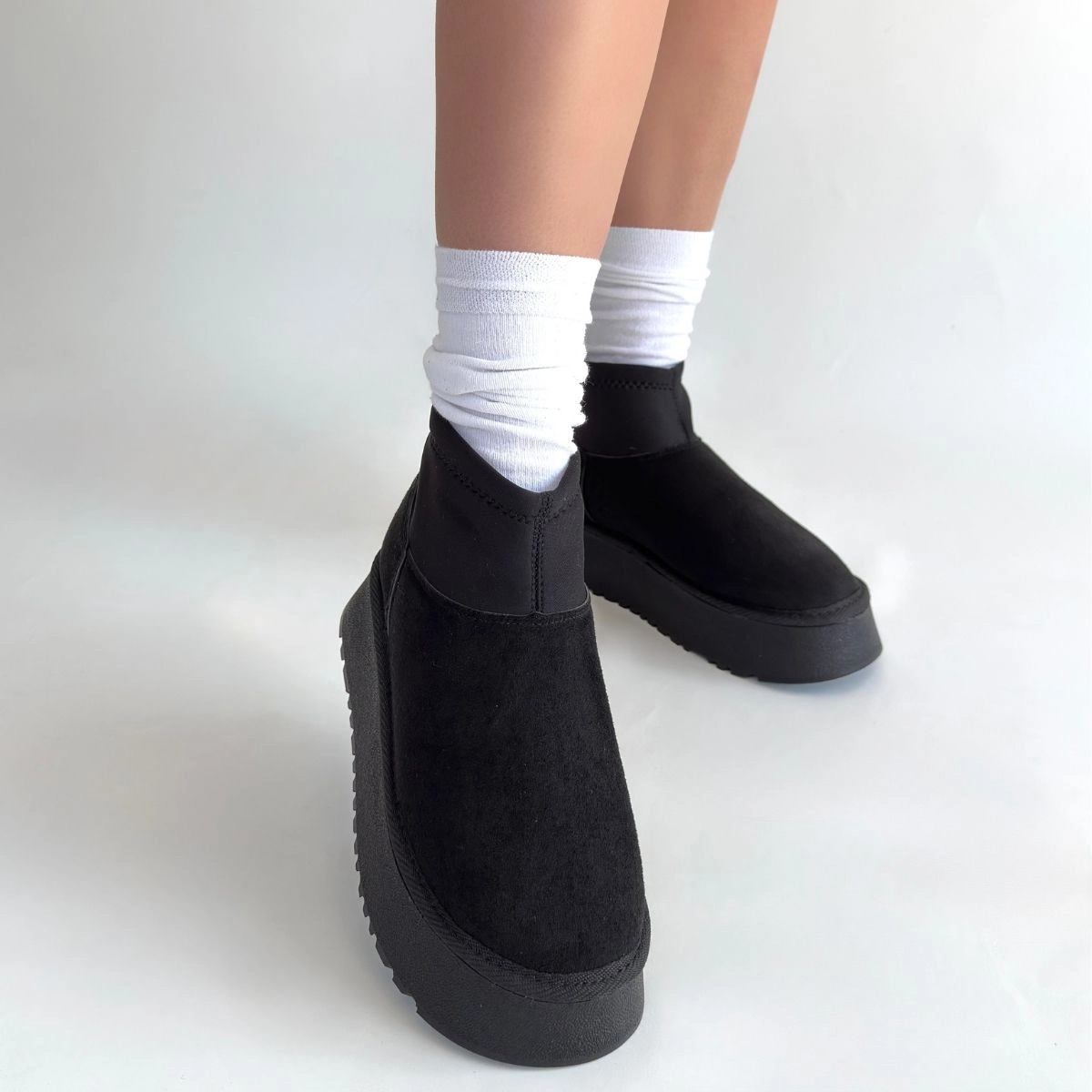 Cuen Siyah Süet Bot