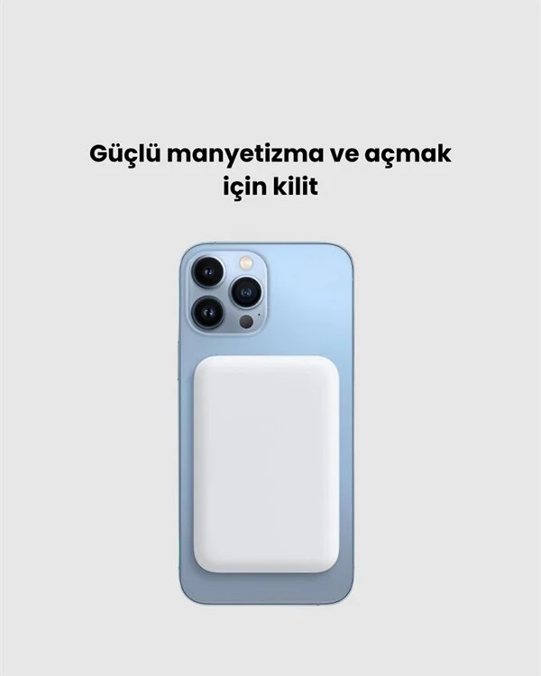 MagSafe Manyetik Powerbank – iPhone İçin Hızlı Kablosuz ve Güvenli Şarj
