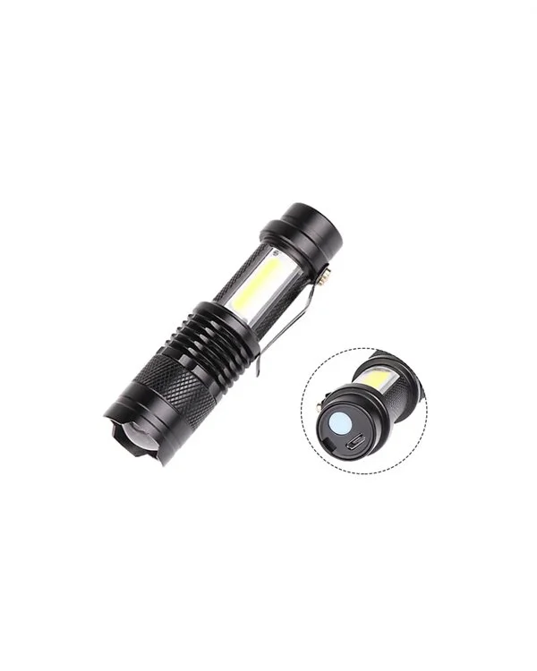 Taşınabilir Şarjlı LED Fener - 4 Modlu 2000LM Ayarlanabilir Odak