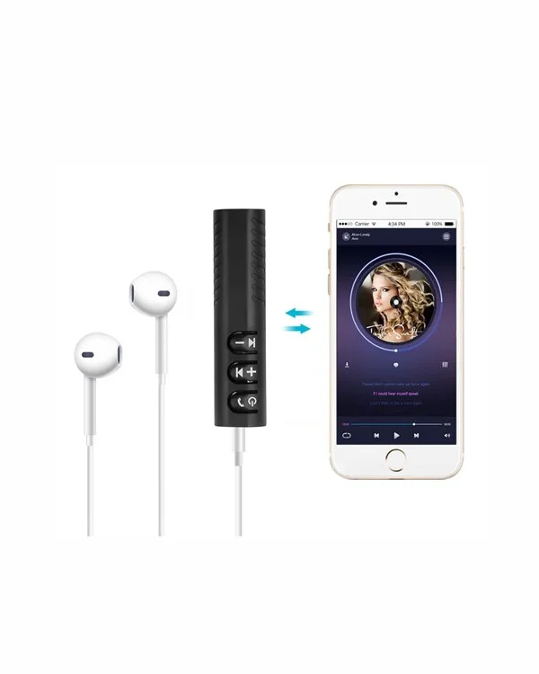 Bluetooth AUX Adaptör | 3.5mm Ses Girişi İçin Kablosuz Dönüştürücü 10m Menzil