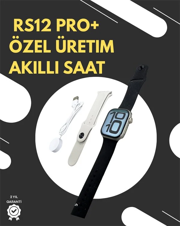 RS12 PRO+ 2025 Serisi Garantili Özel Üretim Akıllı Saat – AMOLED Ekran GPS 2GB Hafıza Sesli Görüşme Uzun Şarj Süresi
