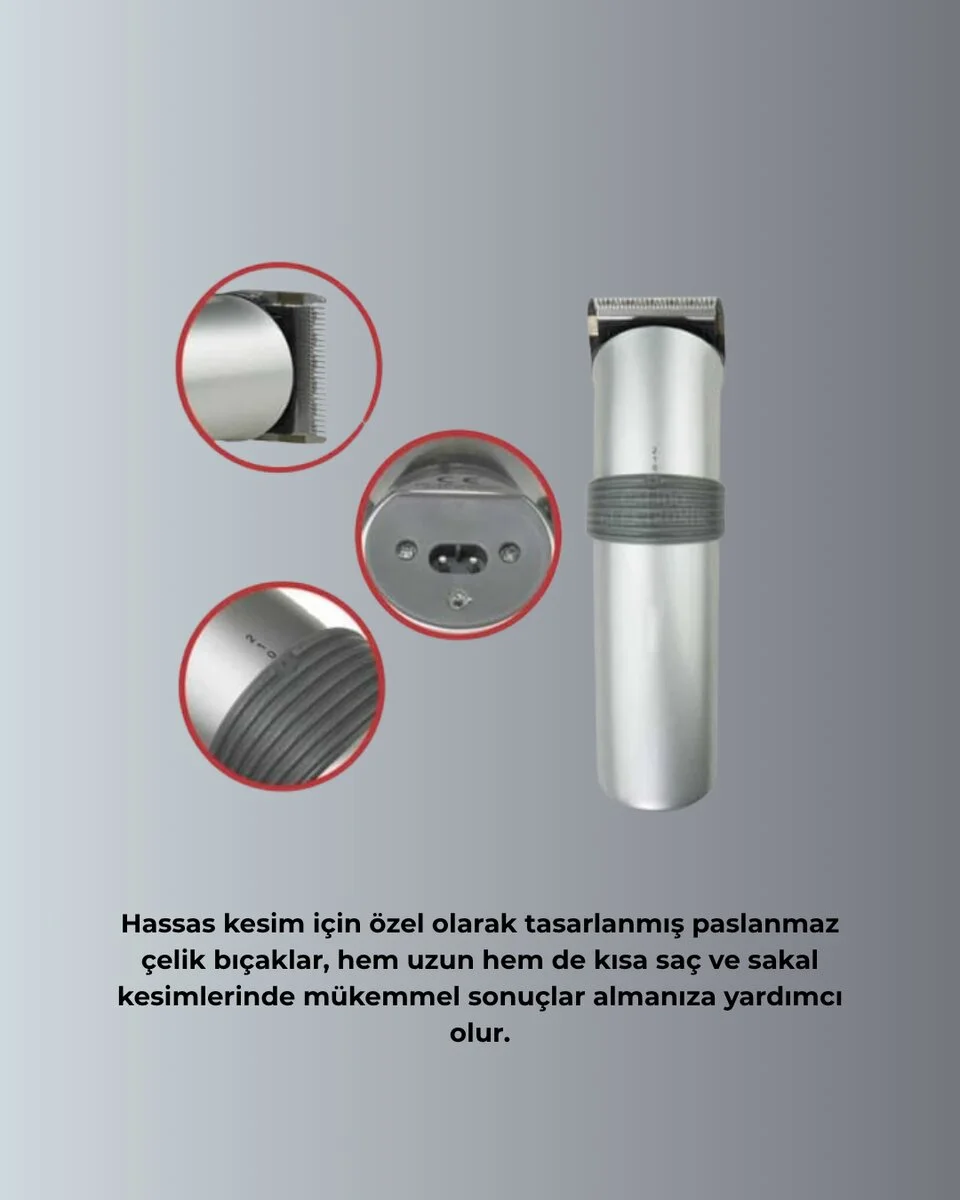 Paslanmaz Çelik Bıçaklı Tıraş Makinesi – Keskin ve Dayanıklı