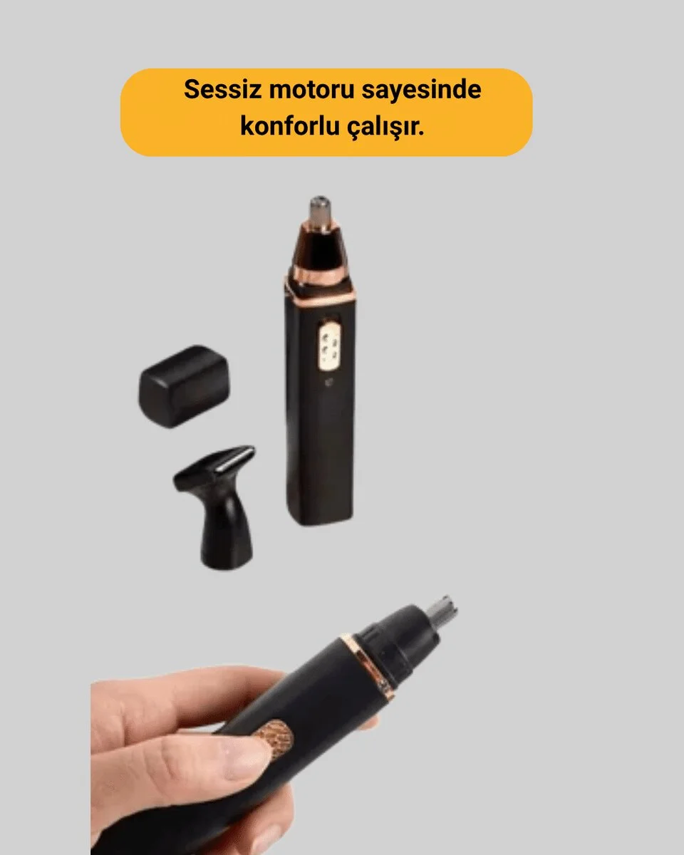 Şarjlı burun ve kulak kılı temizleme cihazı