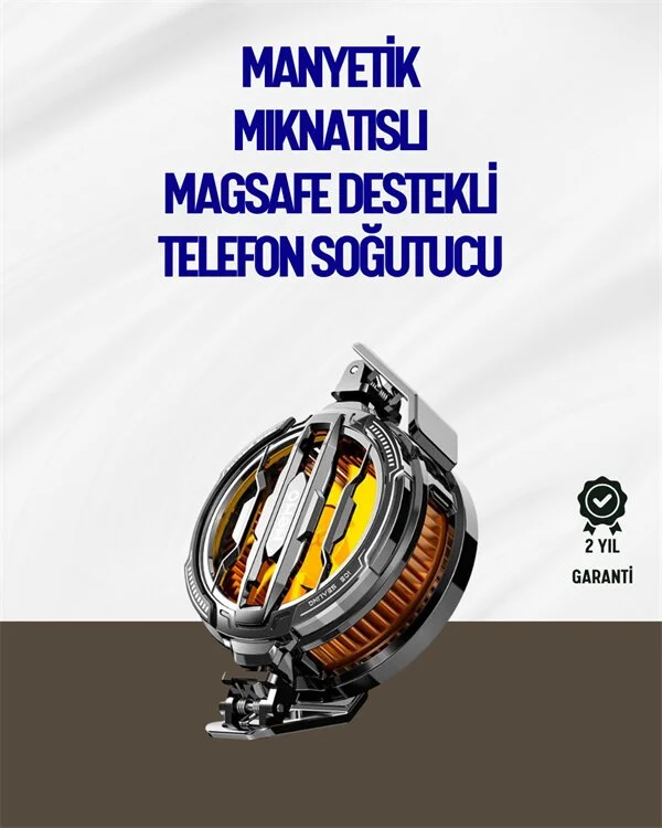 Mıknatıslı ve Aparatlı Montajlı Soğutucu Fan | Her Cihaza Uyumlu | LED Göstergeli