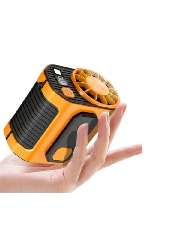 Turbo Mini Fan – Dijital Ekranlı Sessiz & Şarjlı Serinlik!