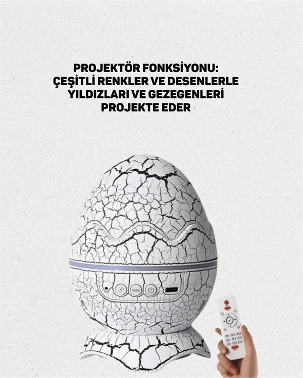 Yıldız Gökyüzü Efektli Çok Modlu Gece Işığı