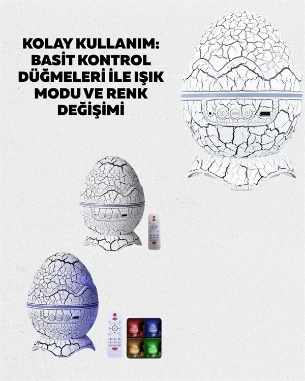 Yıldız Gökyüzü Efektli Çok Modlu Gece Işığı