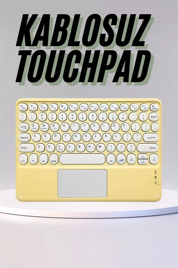 Profesyonel Wifi Q Klavye Bluetooth Klavye Touchpad 10.8 Inç