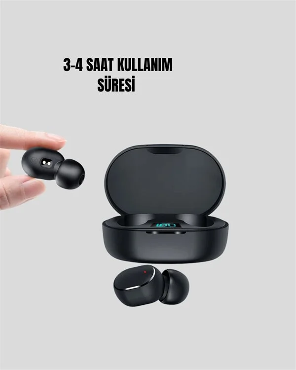 Kablosuz Kulak İçi Bluetooth Kulaklık Stereo Dokunmatik Kontrollü Kulaklık