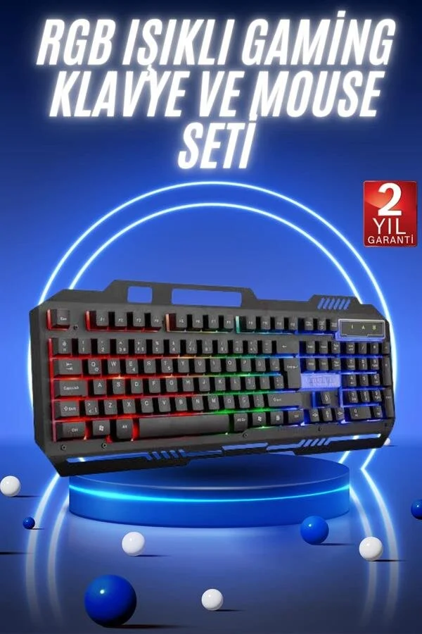 Gaming Oyuncu Klavyesi Led Aydınlatmalı Mekanik Hisli