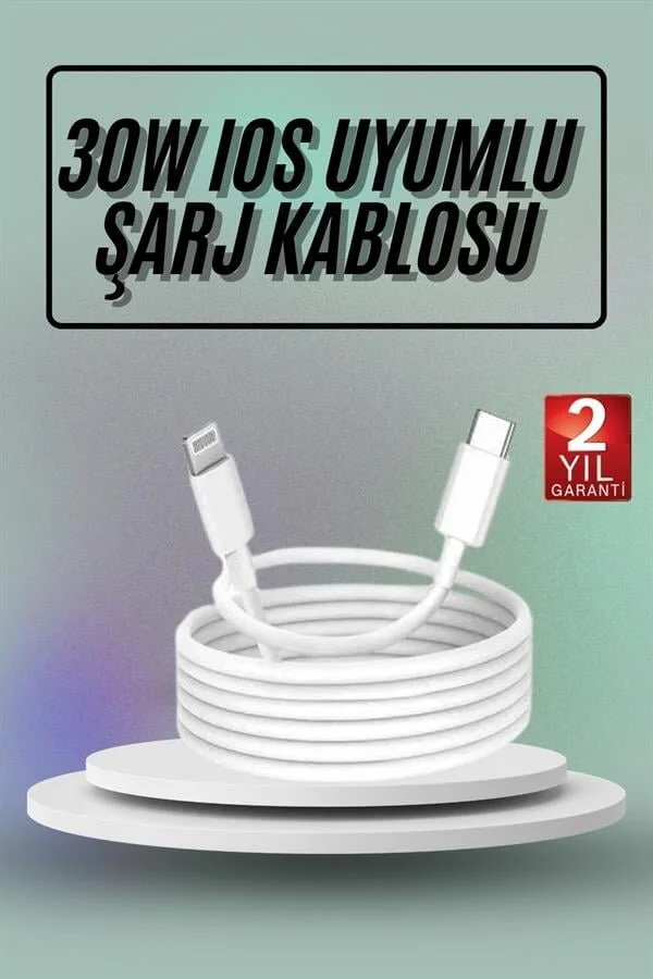 İOS Uyumlu 8 X Xs Xr 11 12 13 14/Pro Max Mini Plus Şarj Kablosu
