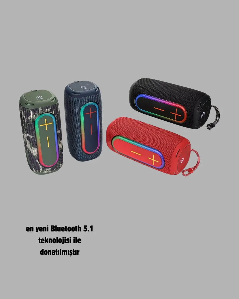 Kablosuz Hoparlör – Bluetooth 5.1 Güçlü Bas ve 10 Metre Menzil