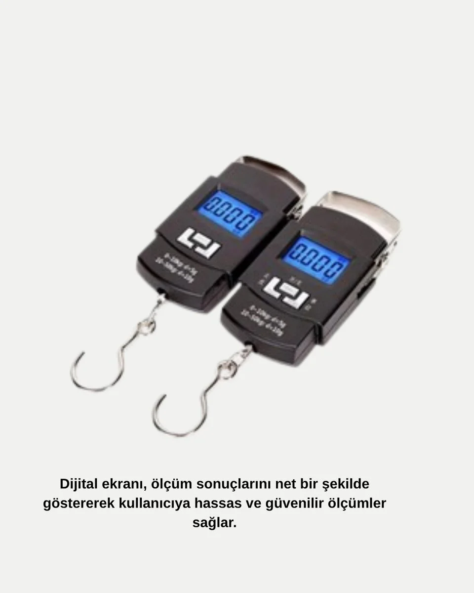 Dijital El Kantarı – 50 Kg Taşıma Kapasiteli Taşınabilir Hassas Tartı