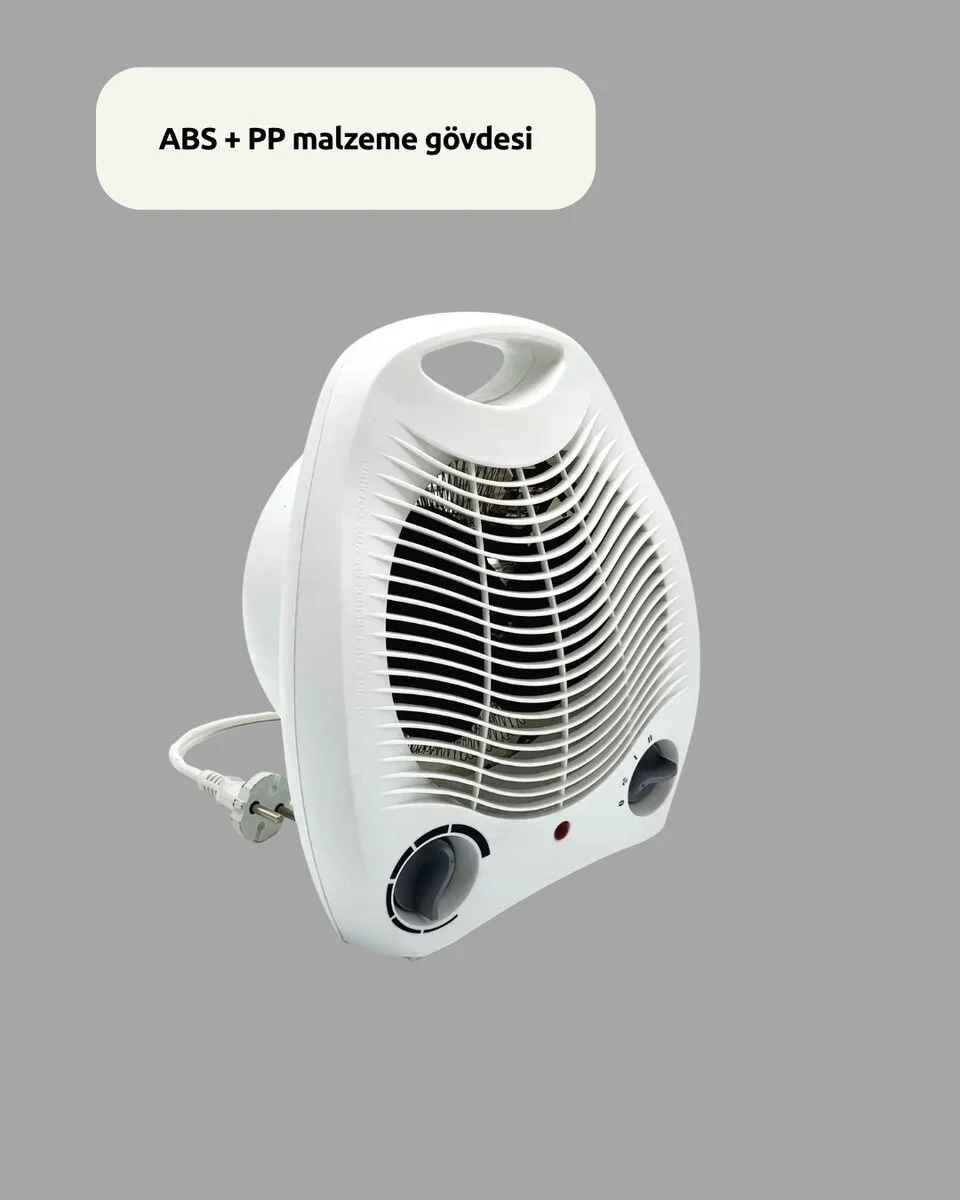 Fanlı Elektrikli Isıtıcı – 3 Kademeli Isı Ayarı ve Güvenli Kullanım