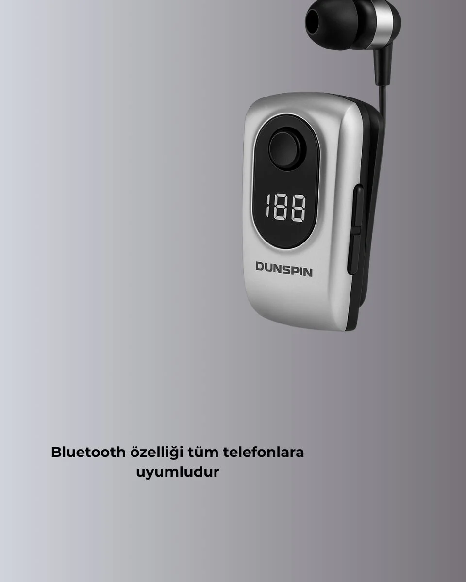 Titreşimli Bluetooth Kulaklık – Uzun Pil Ömrü Dijital Ekranlı Kablosuz Tasarım