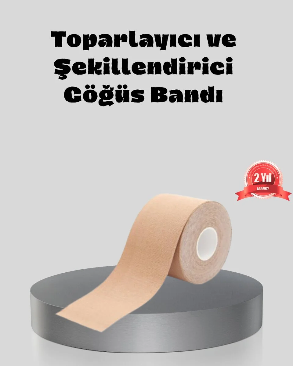 Suya Dayanıklı Görünmez Göğüs Bandı – Pamuklu ve Esnek Destek Bandı