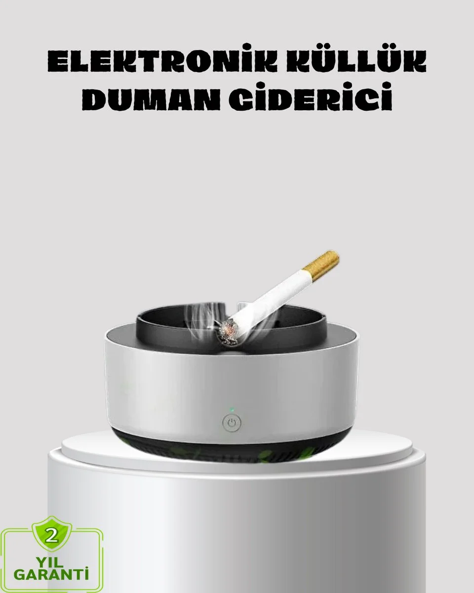 Küllük ve Hava Temizleyici 2’si 1 Arada – Sigara Kokusu Giderici Araba ve Ofis İçin