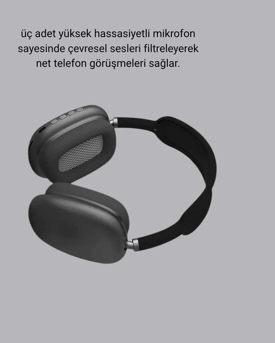 P9 Pro Plus Bluetooth Kulak Üstü Kulaklık – H1 Çipli Aktif Gürültü Engelleme Uzamsal Ses Desteği