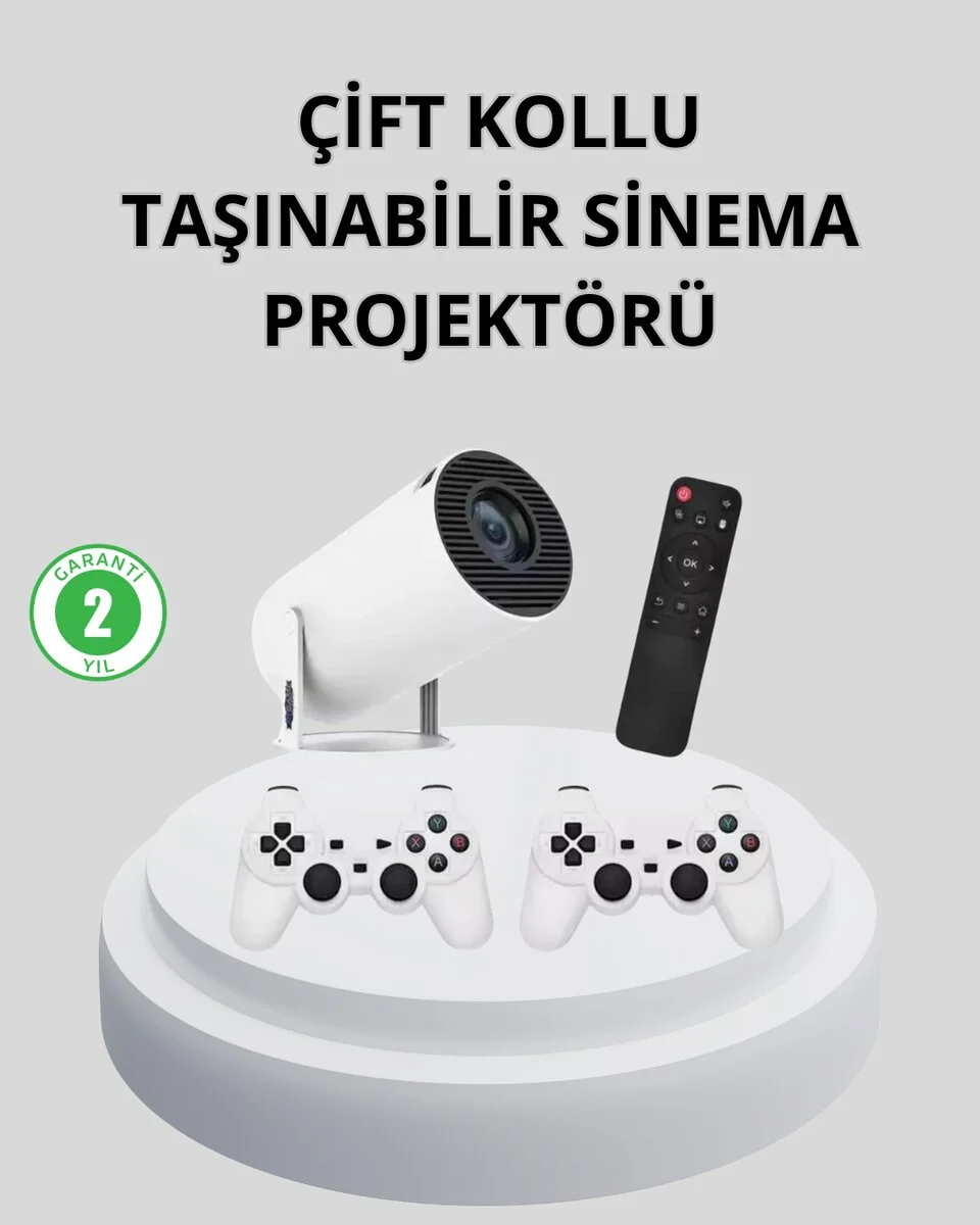 Wi-Fi 6 ve Bluetooth 5.0 Destekli 4K Akıllı Projeksiyon Cihazı