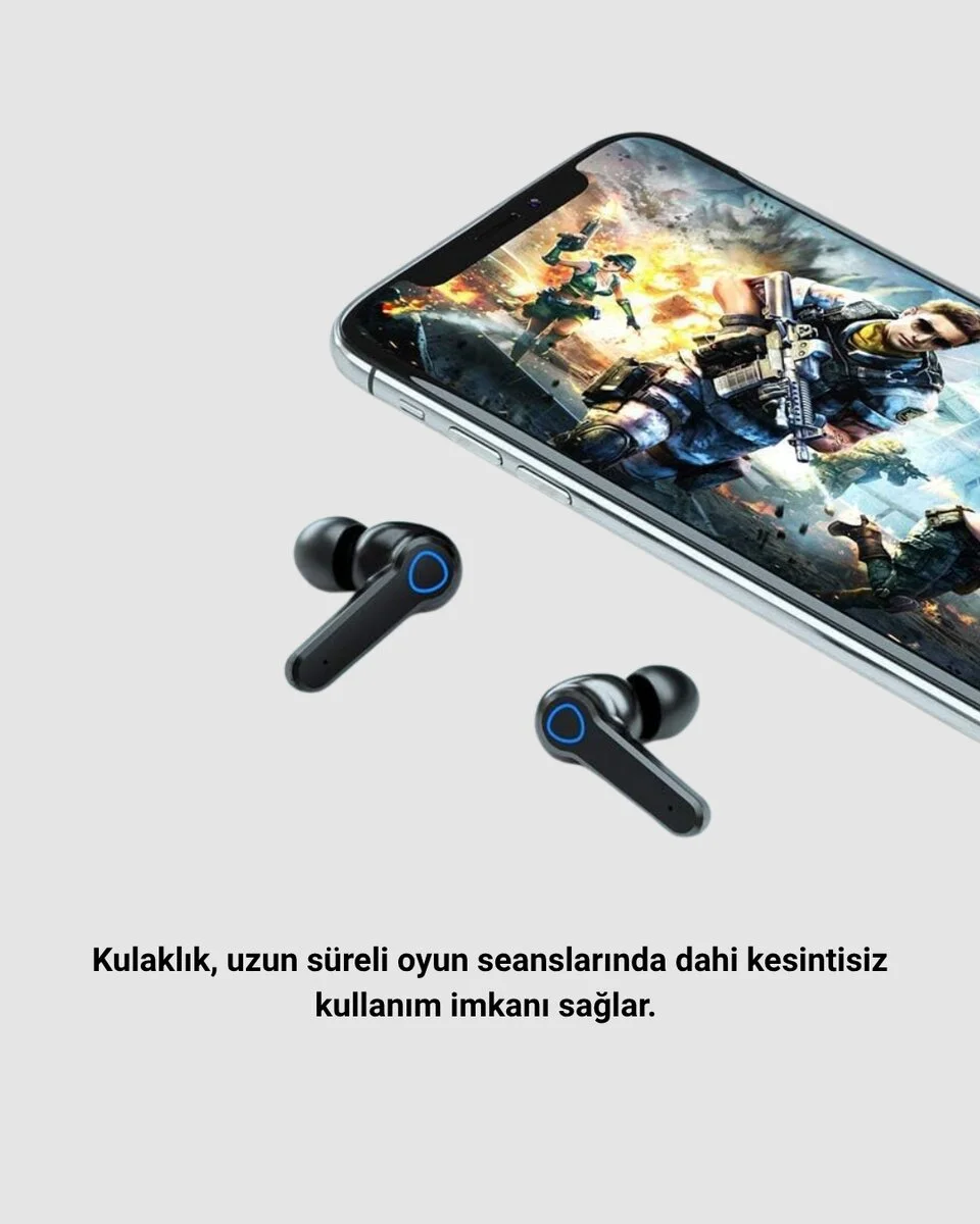 Bluetooth Kulaklık – Powerbank Özellikli Oyun Modlu Uzun Ömürlü ve Şarj Kutulu