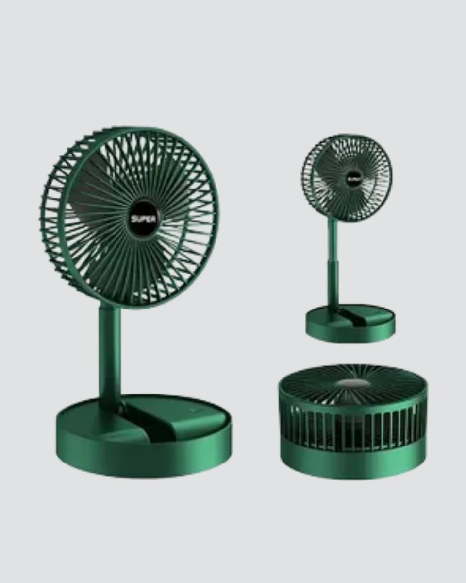 Taşınabilir Şarjlı Mini Fan – Katlanabilir Gövde 3 Hız Kademesi
