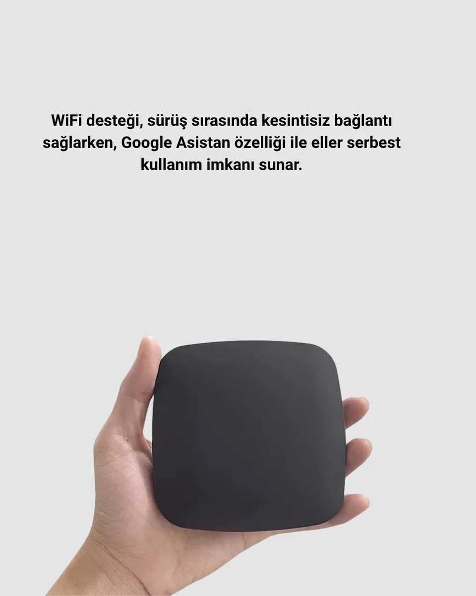 Android Auto Kablosuz Dönüştürücü Hızlı Eşleşme ve Sesli Asistan Destekli