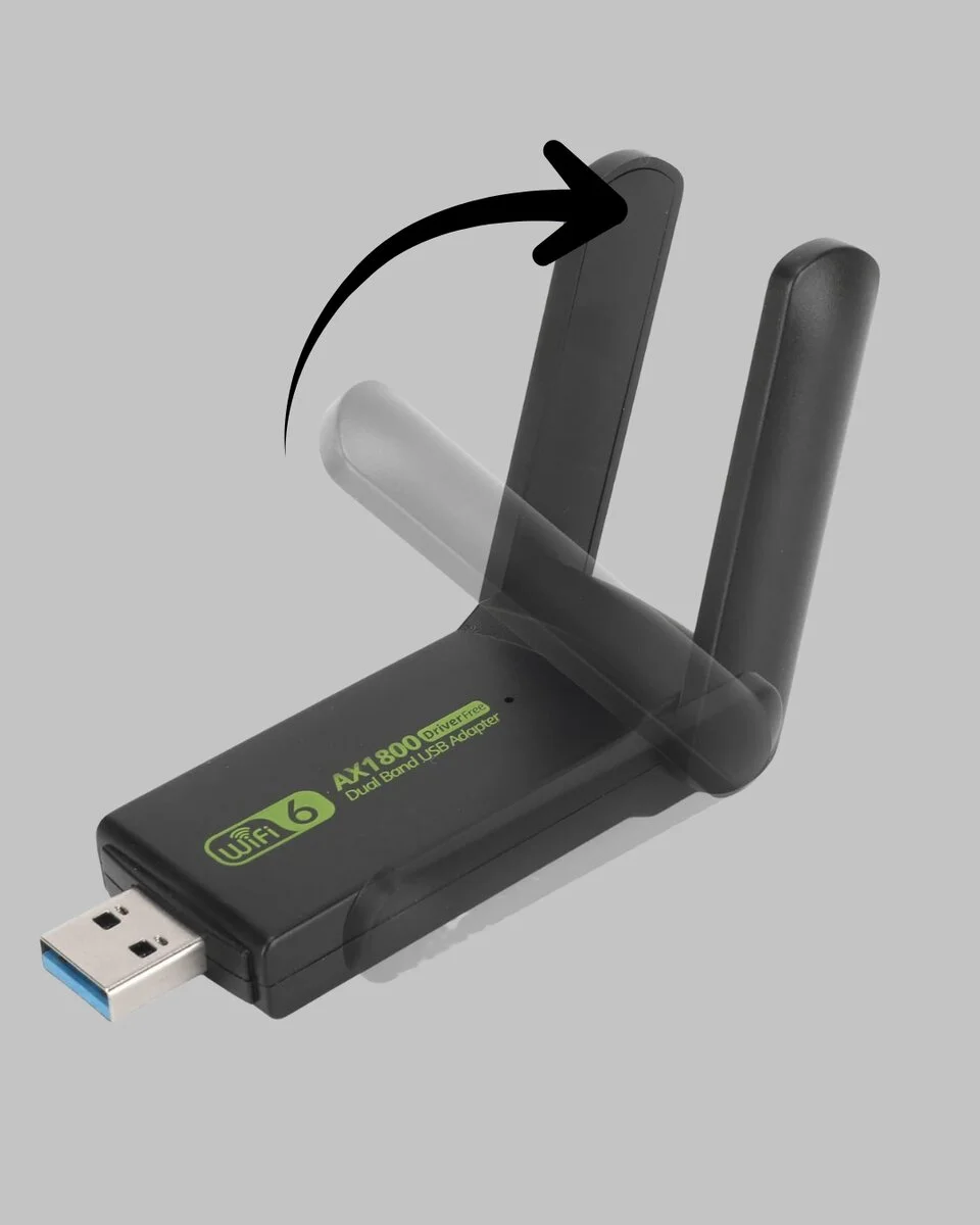 Ultratekno Dual Band WiFi Adaptör – 1200 Mbps USB 3.0 Çift Antenli Geniş Kapsama Alanı ve Yüksek Hız