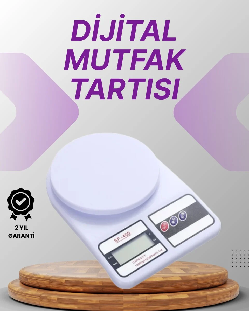 LCD Ekranlı Kompakt Dijital Terazi – Gram ve Ons Ölçüm