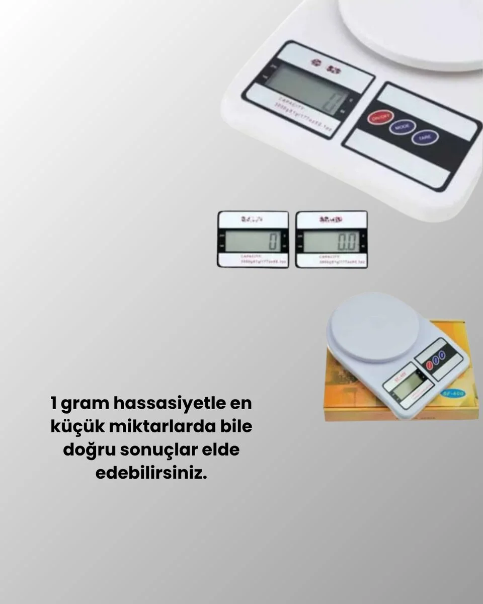 LCD Ekranlı Kompakt Dijital Terazi – Gram ve Ons Ölçüm