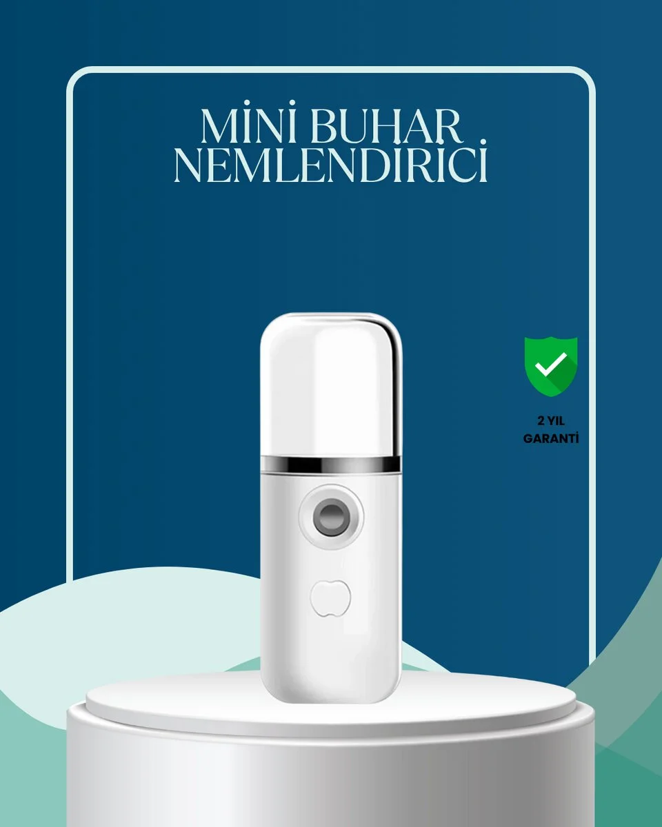 Akıllı Pro Teknolojili Şarjlı Nemlendirici – Portatif Cilt ve Hava Nemlendirici Cihaz