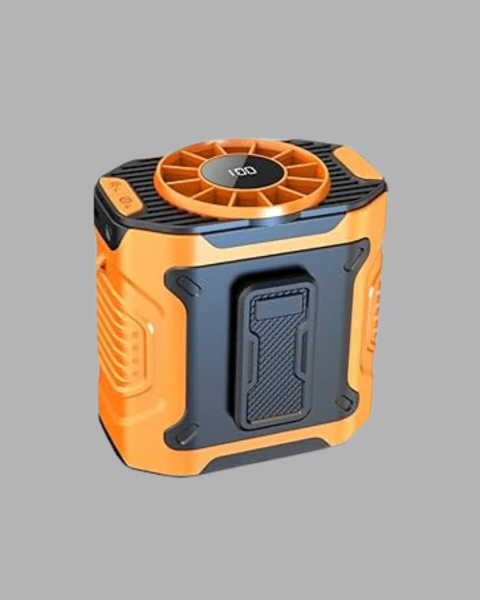 Turbo Mini Taşınabilir Fan – 100 Kademeli Dijital Hız Kontrolü ve Type-C Şarj