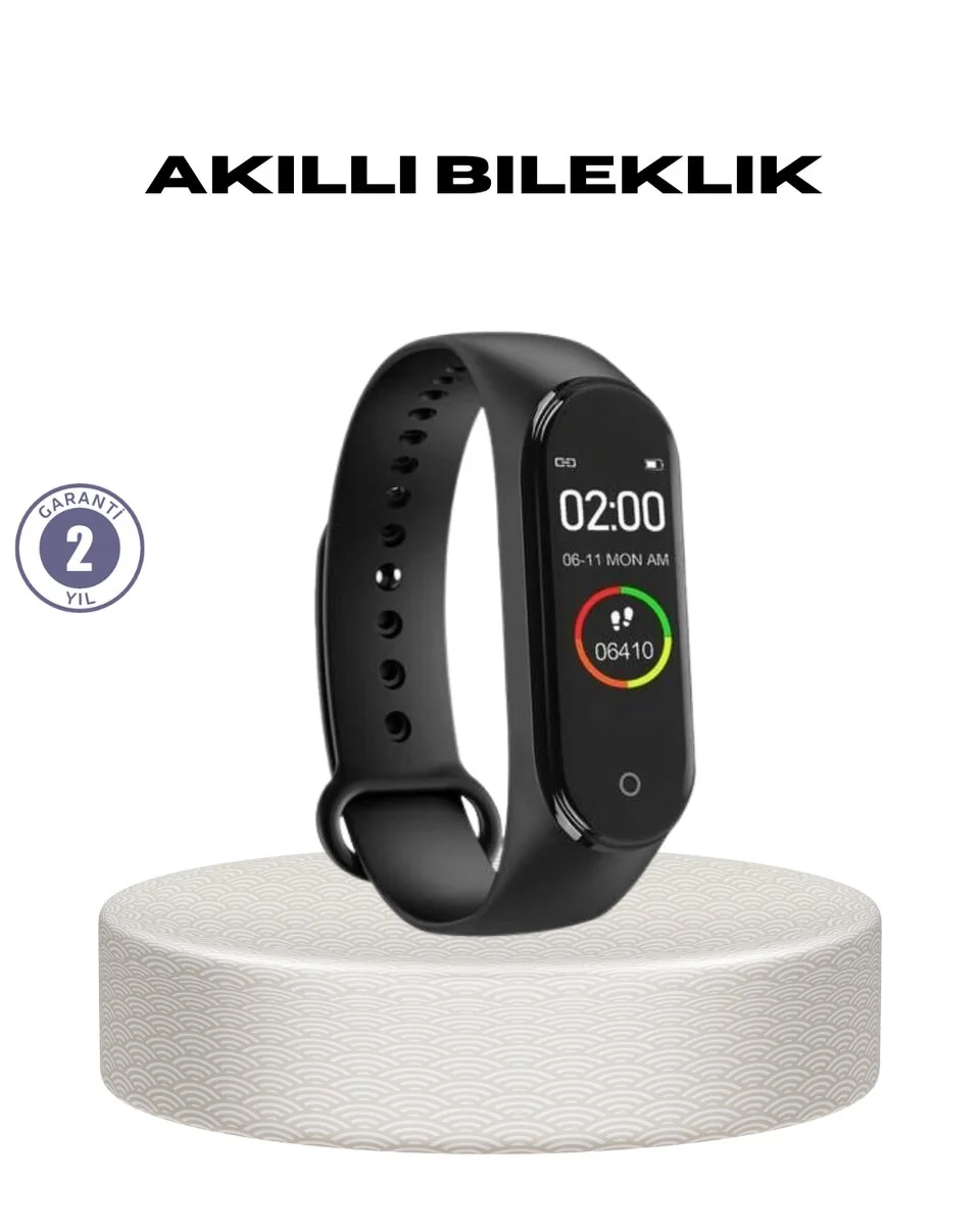 Akıllı Bileklik 0.96 İnç Ekran Kalp Atışlı Kan Basınçlı IP67 Suya Dayanıklı