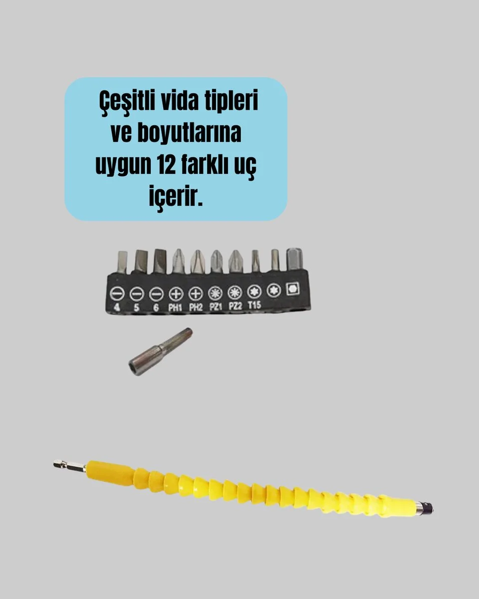 Akrobat Vidalama Uç Seti 12 Parça Profesyonel Dar Alan Kullanım