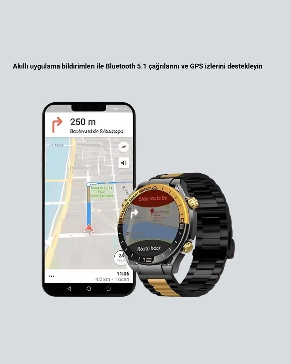 Amoled Akıllı Saat IP67 Su Geçirmez 3 Bileklikli Sağlık Takipli