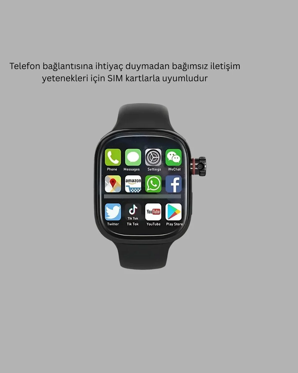 SIM Kartlı GPS Destekli Akıllı Saat Sesli Görüşmeli
