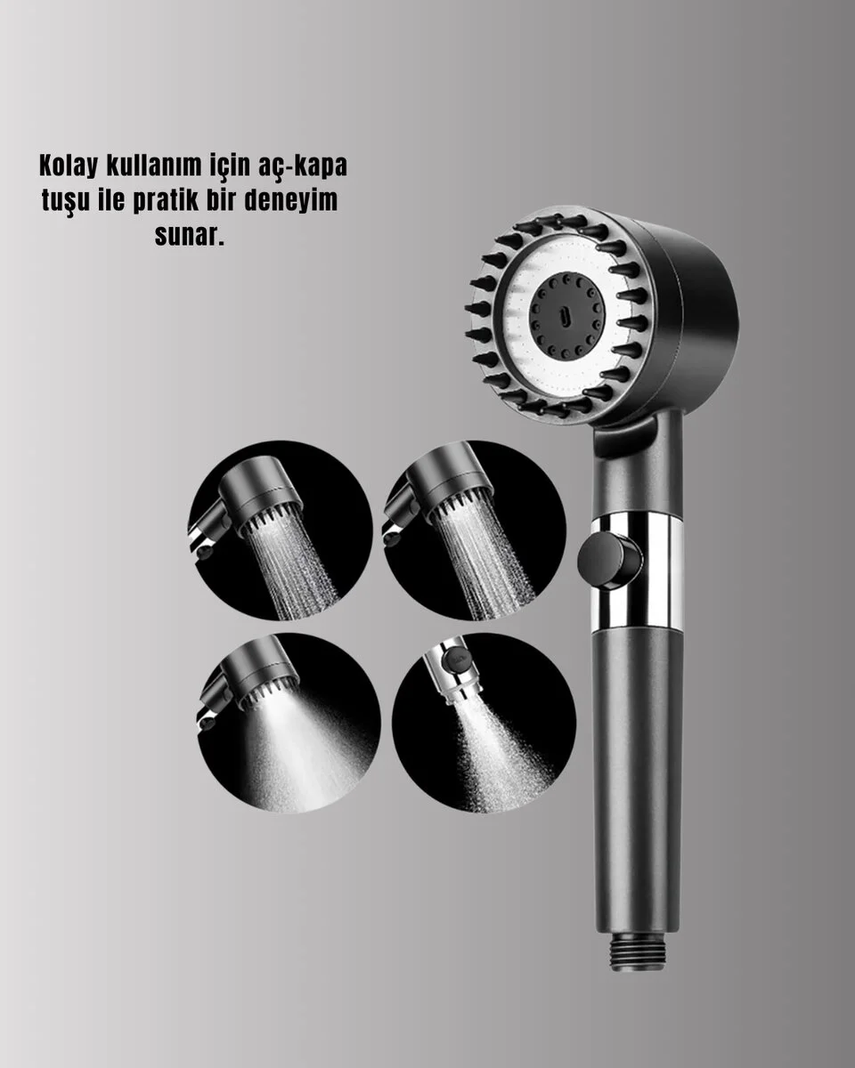 Banyo İçin Filtreli Duş Başlığı Pratik Kullanım