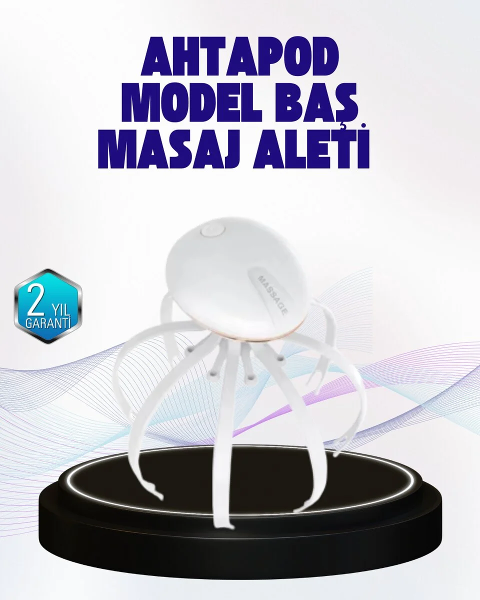 Taşınabilir Elektrikli Kafa Masaj Cihazı Sessiz Motor ve Ergonomik Tasarım