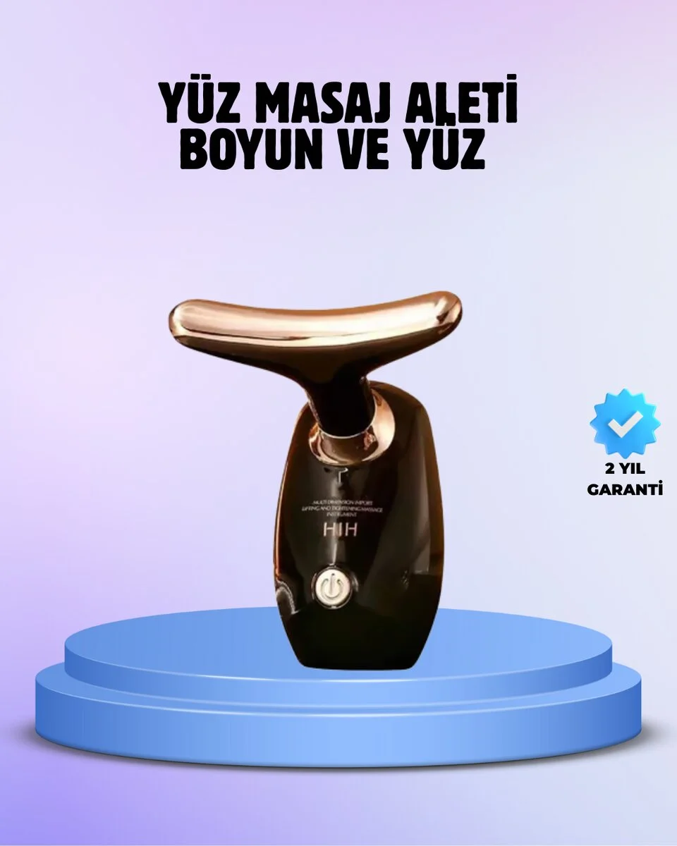 Yüz Masaj Aleti Boyun ve Yüz EMS Güzellik Cihazı Cilt Sıkılaştırma Cilt Gençleştirme Cihazı