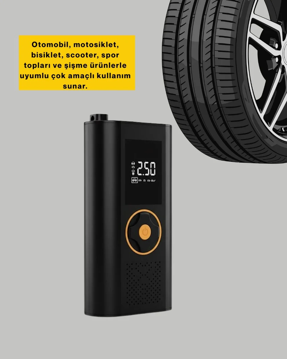Otomatik Duran Dijital Hava Pompası Kompakt ve Taşınabilir Tasarım