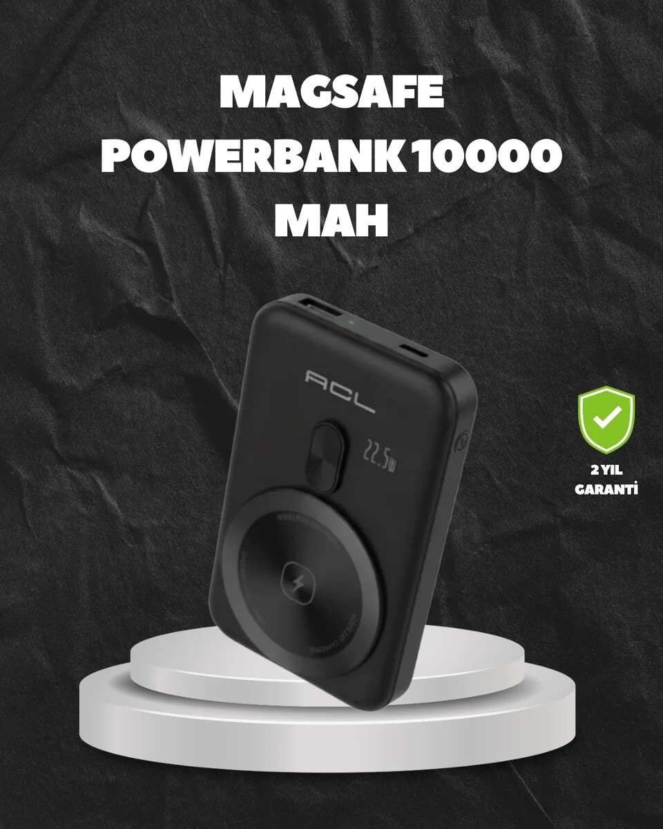 MagSafe Uyumlu Kablosuz Powerbank Taşınabilir Hızlı Şarj