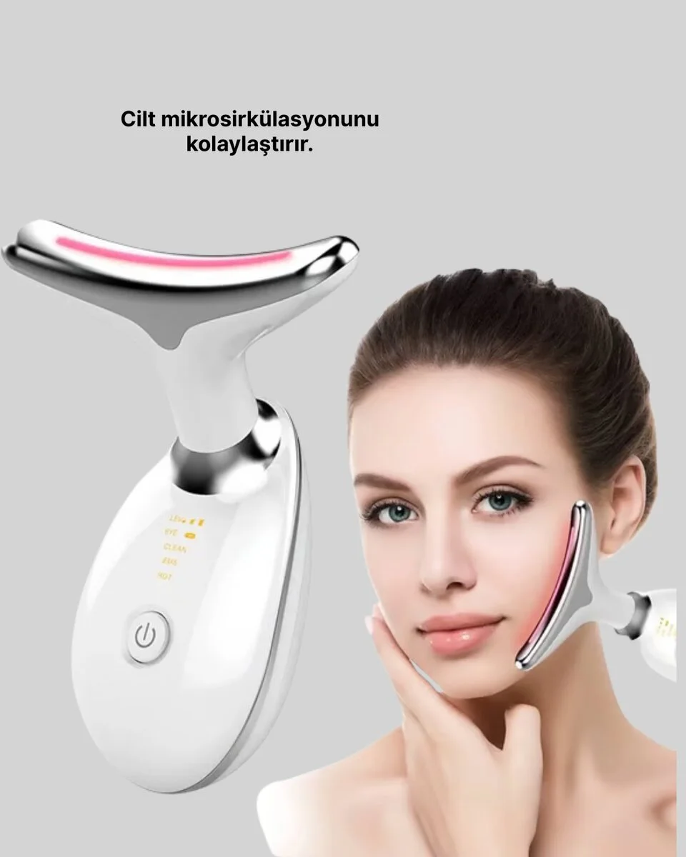 LED Işık Destekli Kırışıklık Karşıtı Yüz Bakım Aleti