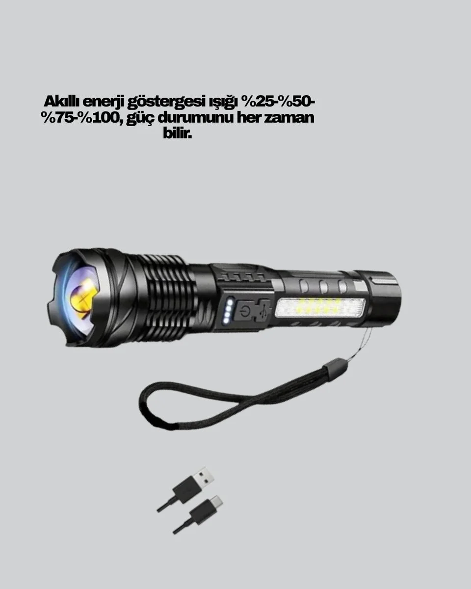 Outdoor ve Acil Durum İçin Güçlü LED El Feneri