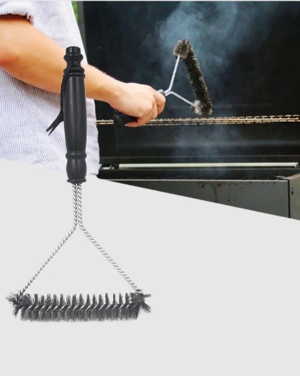Tel Izgara Temizleme Fırçası BBQ Sonrası Kolay Temizlik