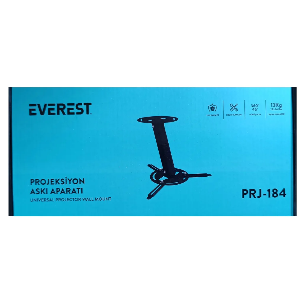 Everest PRJ-184 Sabit Ayak 10kg Taşıma Pojeksiyon Askı Aparatı(1923)